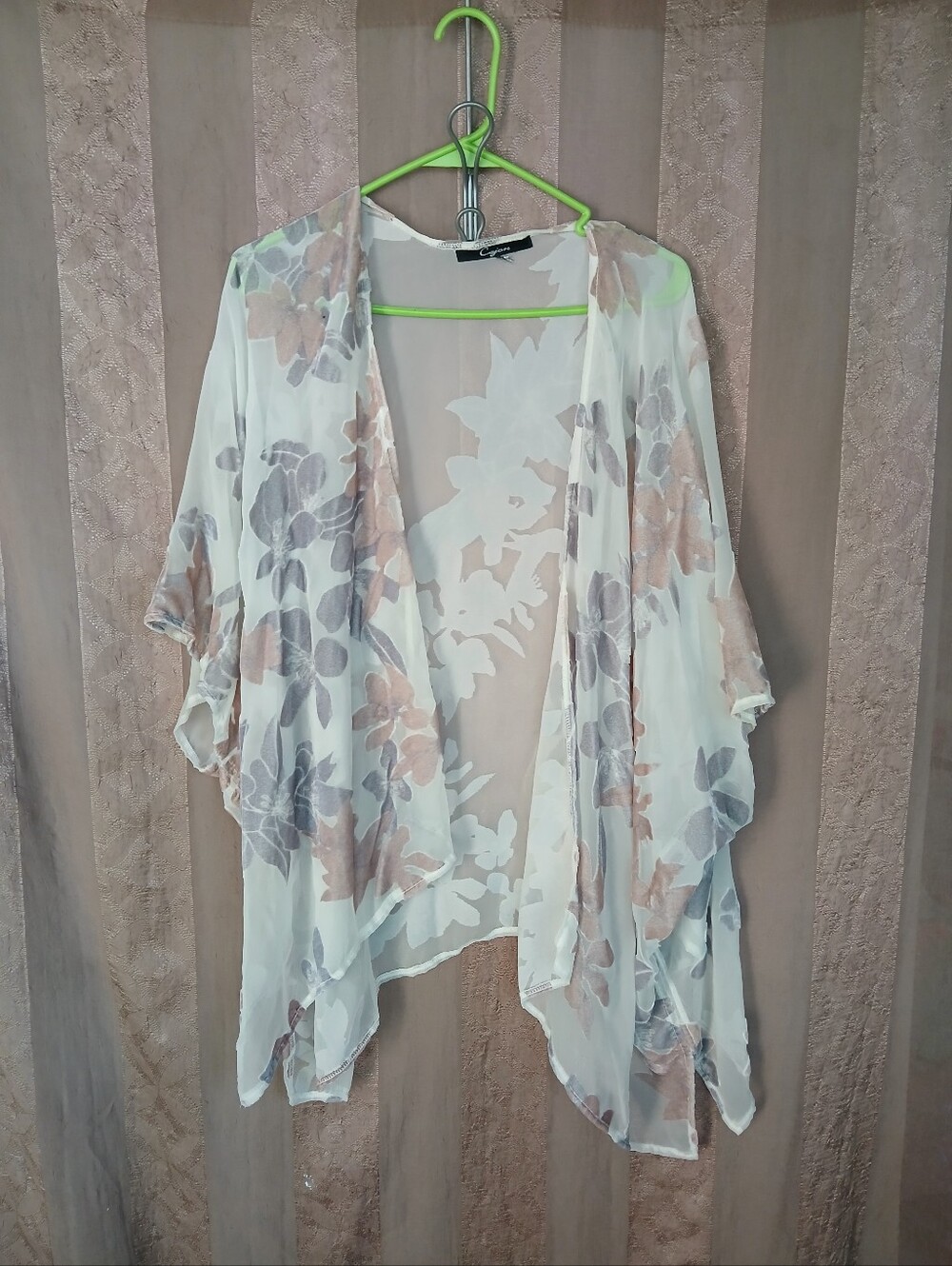 💎 Cejon Women's Top Lightweight Floral Sheer Kimono Cover-Up